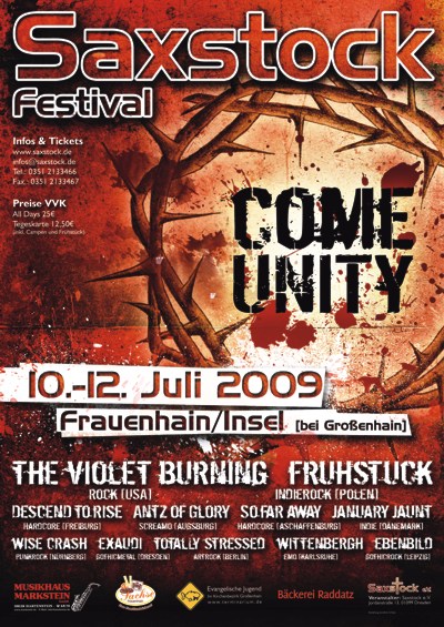 Plakat Saxstock 2009